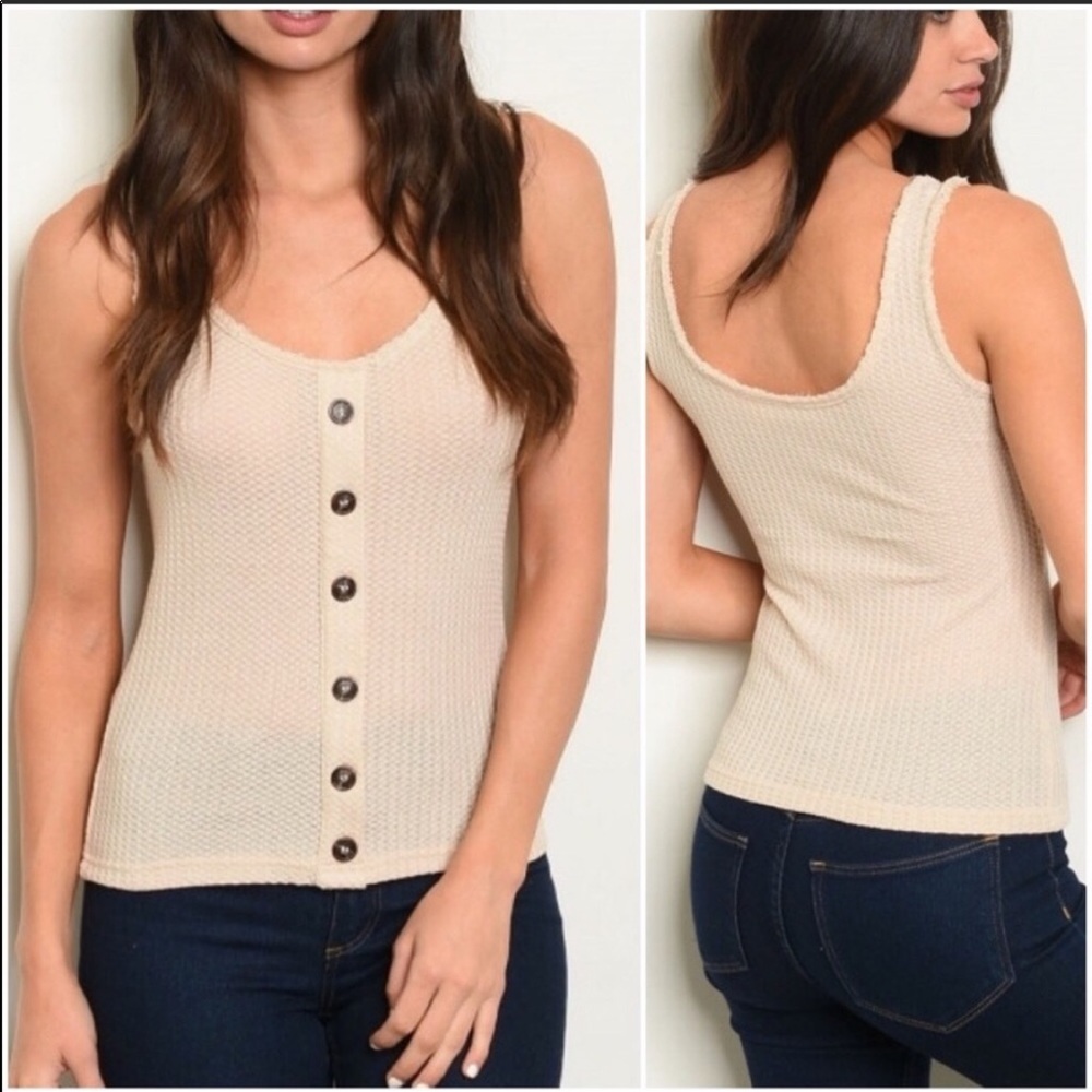 Button Up Tank Top - Picture 2 of 2
